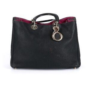 Christian Dior Diorissimo Tote Pebbled Leather